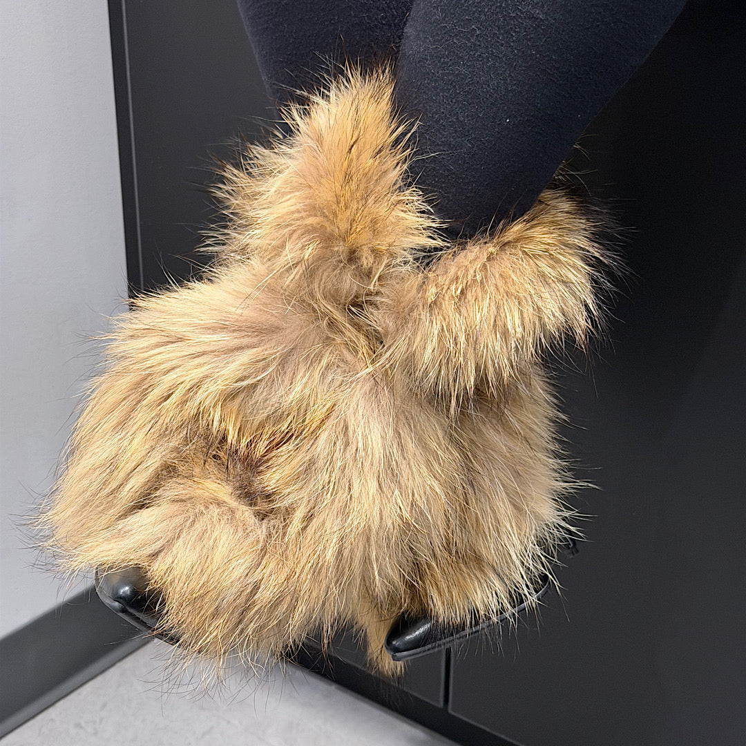 Preorder-Fiona In Fur Booties (made to order)