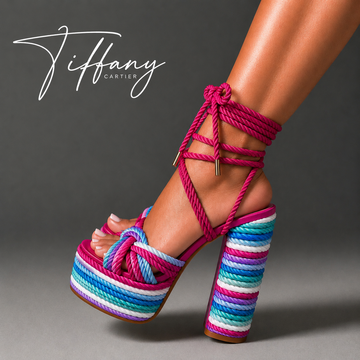 Preorder-Brianna Fuchsia Multi Color Rope II (arrives to us 10/9-10/16