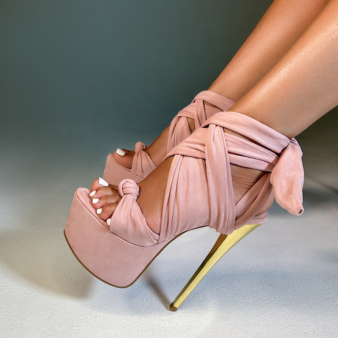 Preorder-Barbie In Pink- Suede (made to order)